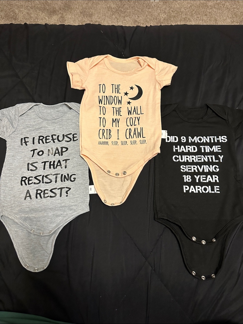 Funny Phrase Baby One-Piece Bodysuit Set